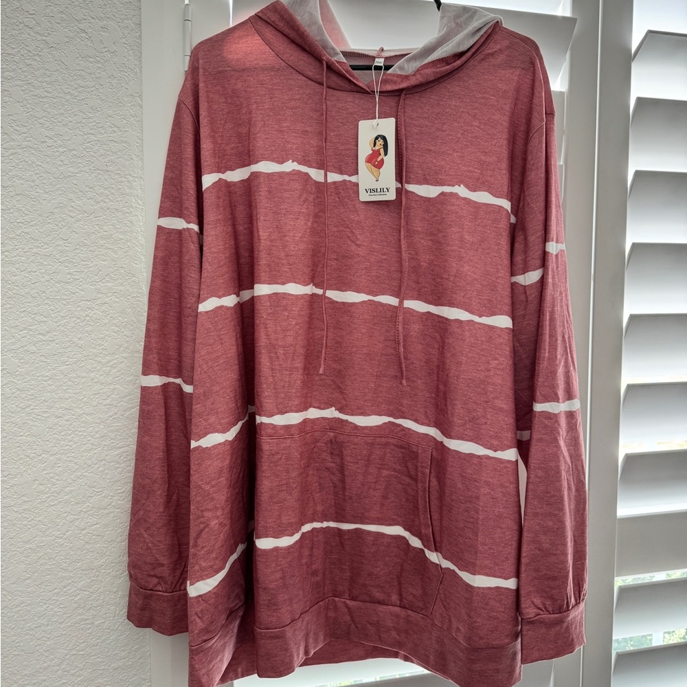 BNWT pink Hoodie plus size 26w